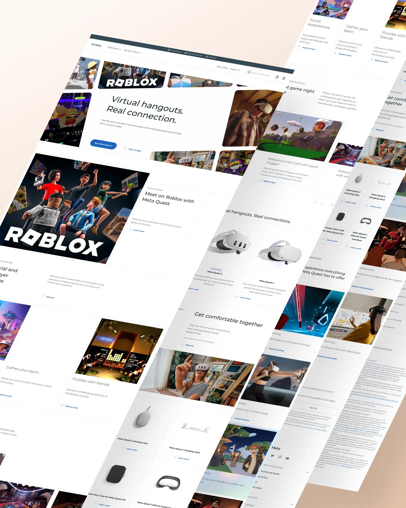 Meta Quest Social Platform Screenshots